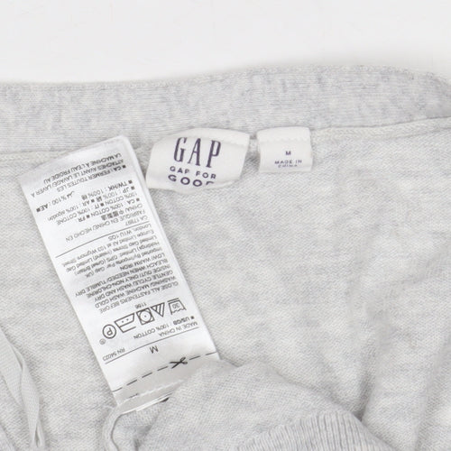 Gap Women's Grey Cardigan M V-Neck Button Knit
