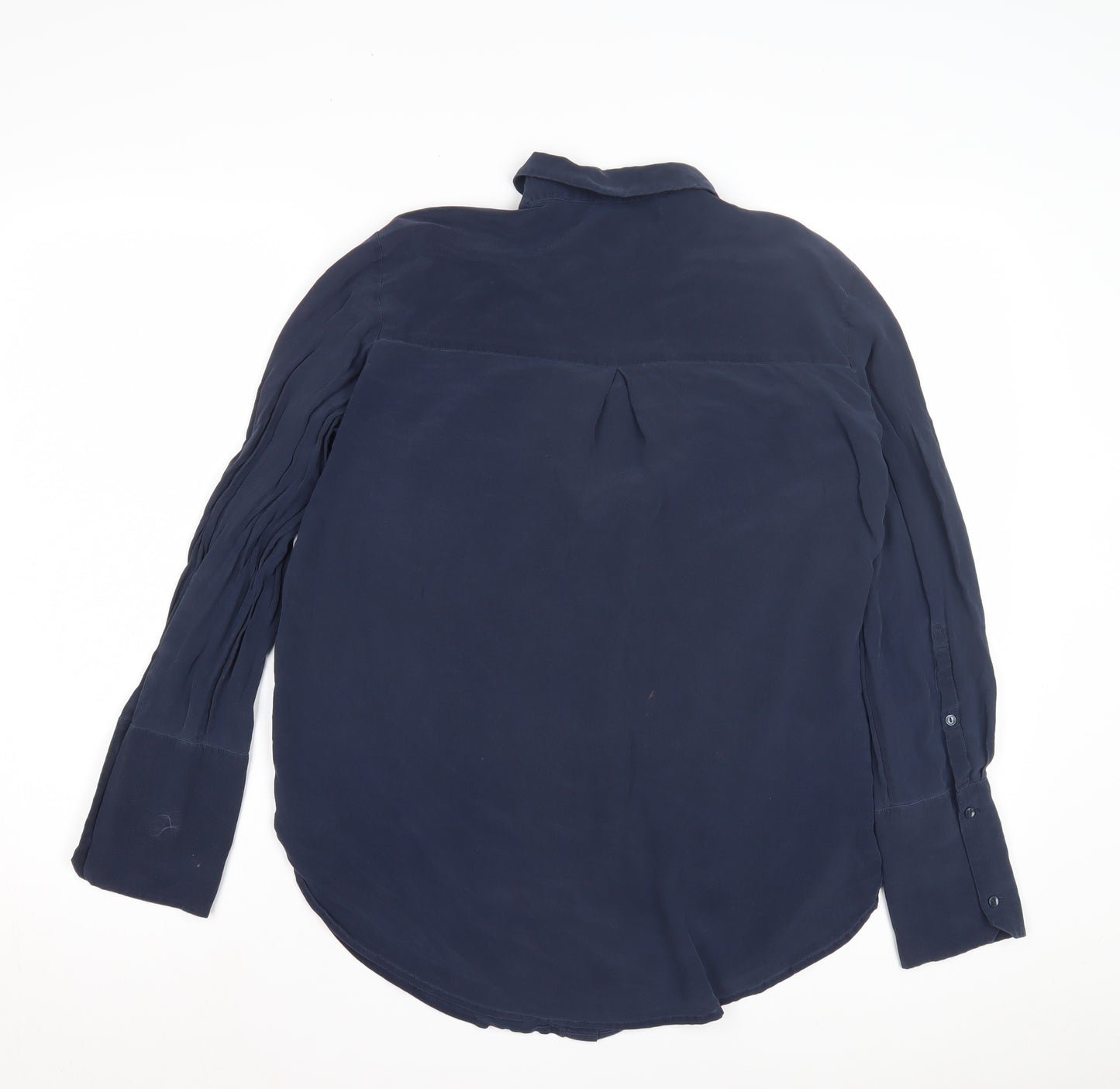Robert Ezra Women's Blue Button-Up Long Sleeve Shirt
