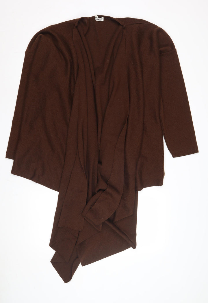 Planet Women's Brown Wrap Cardigan, One Size