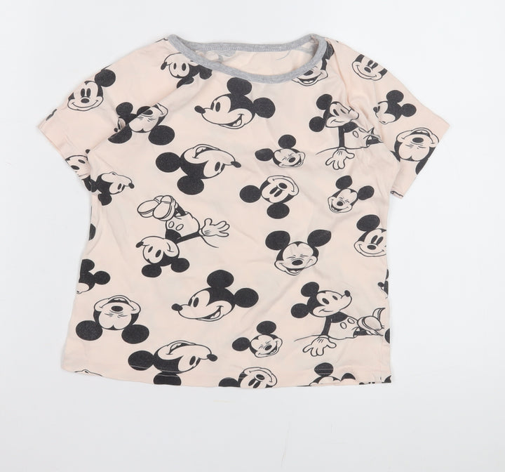 Disney Girls Mickey Mouse T-Shirt Multicoloured 6-7Y