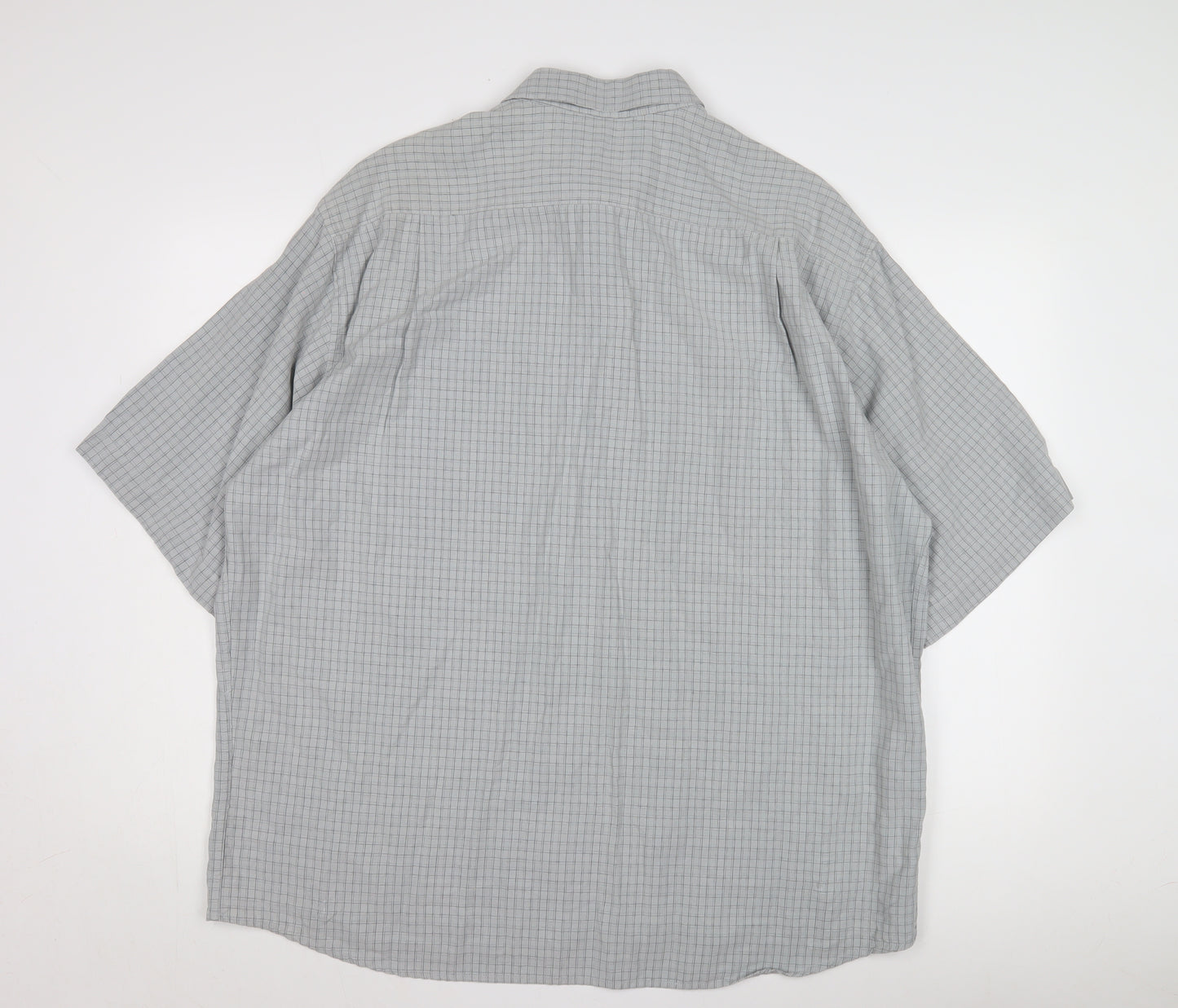 Marks and Spencer Men's Grey Check Shirt XL