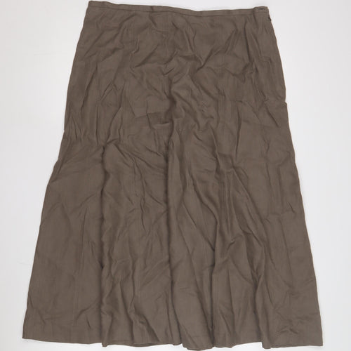 Windsmoor Women’s Brown Linen Skirt Size 14