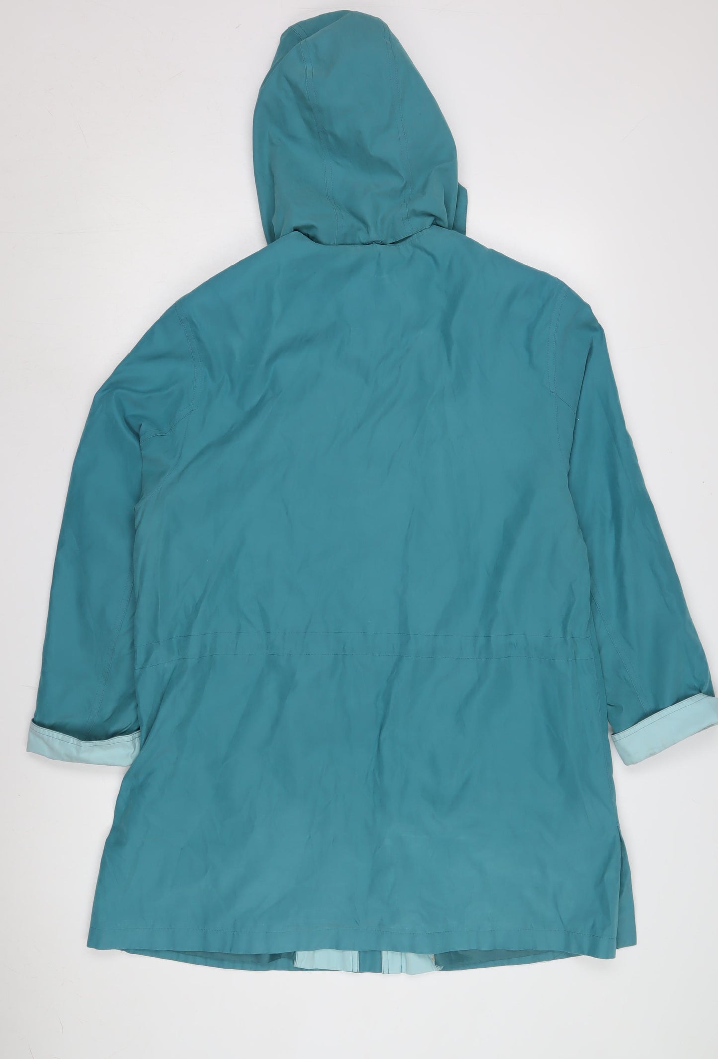 Holmewood Women's Blue Rain Coat, Size 12, Casual Style