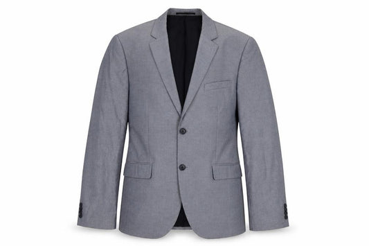 H&M Men's Grey Slim Fit Blazer Jacket, Size 44