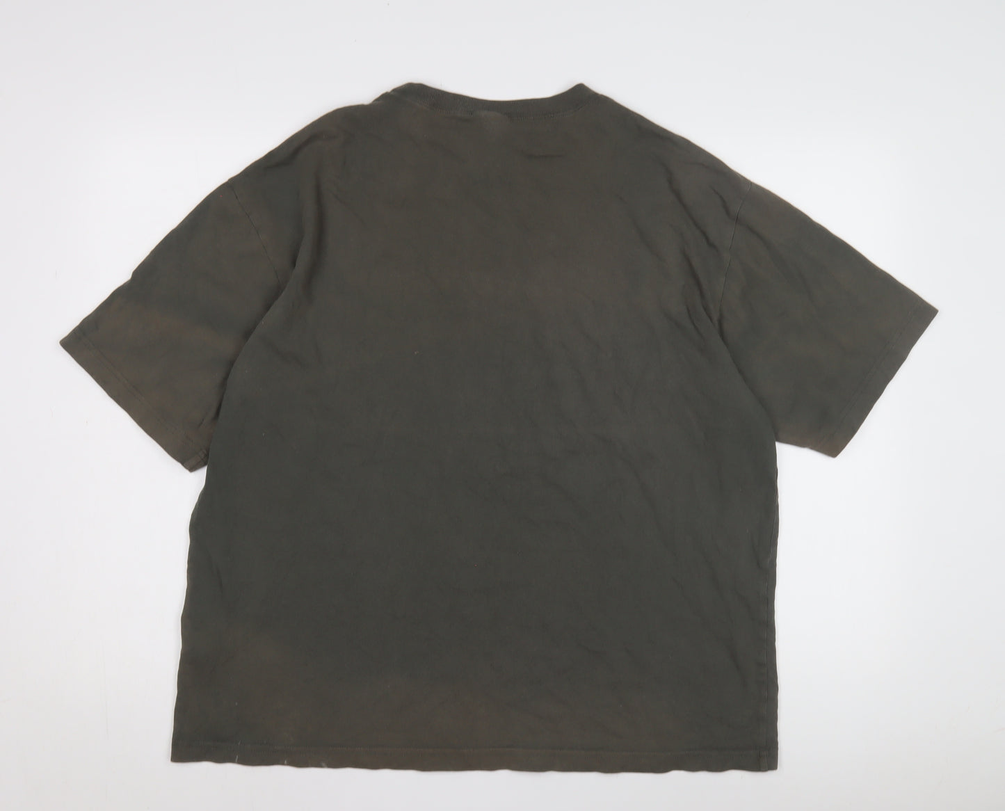Champion Men's Brown Short Sleeve Logo T-Shirt L