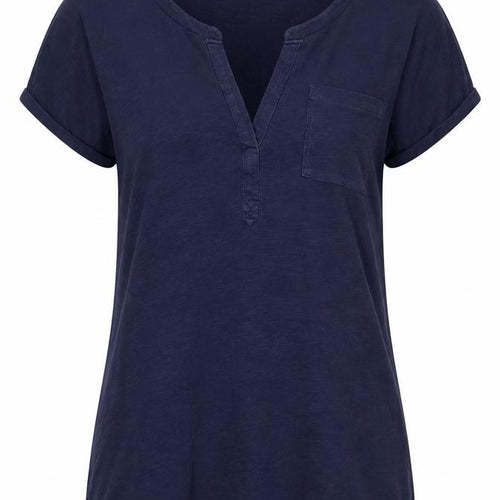 Boden Women's Blue XS Henley T-Shirt Casual