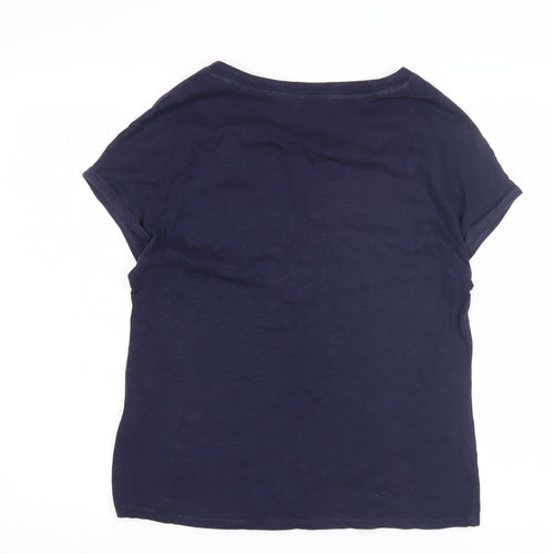 Boden Women's Blue XS Henley T-Shirt Casual