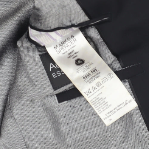 Marks & Spencer Men's Black Blazer 40 Regular