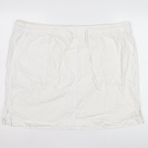 Marks and Spencer Women's Ivory Plus Size Skirt