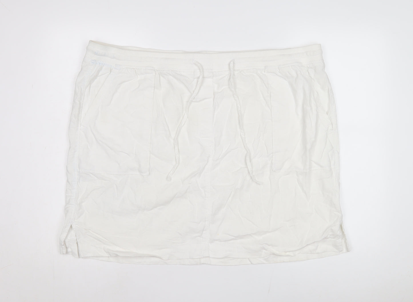 Marks and Spencer Women's Ivory Plus Size Skirt