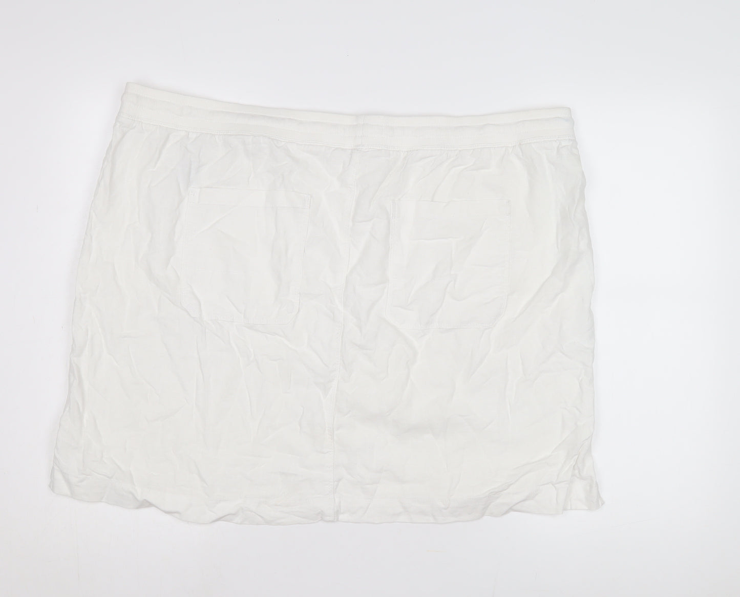 Marks and Spencer Women's Ivory Plus Size Skirt