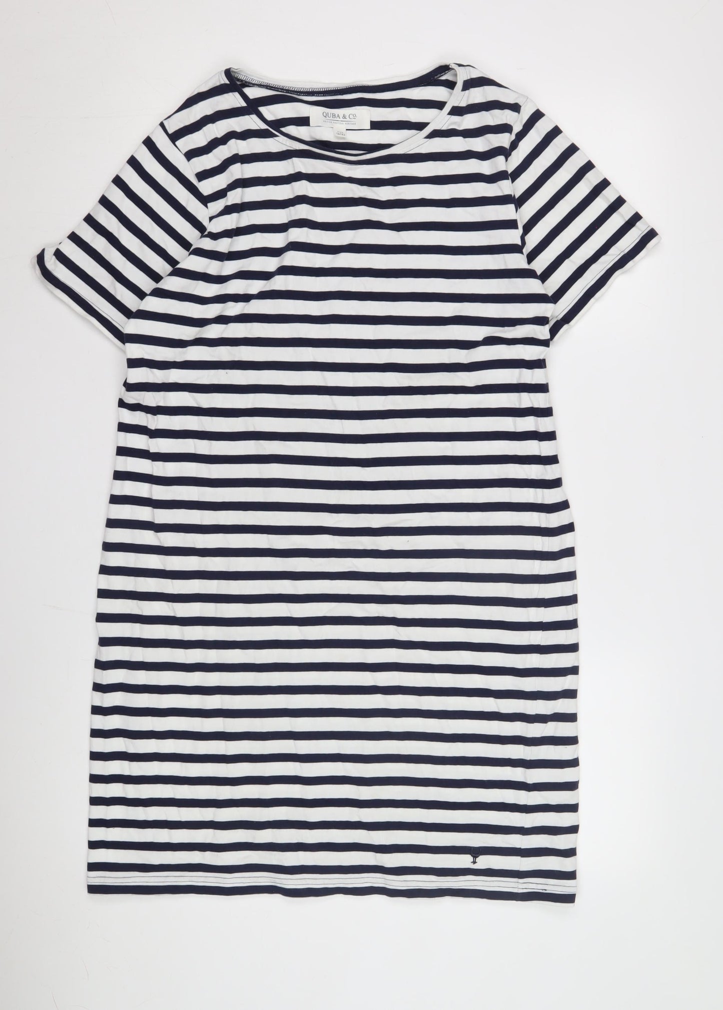 QUBA & Co. Women's Striped T-Shirt Dress Size 14