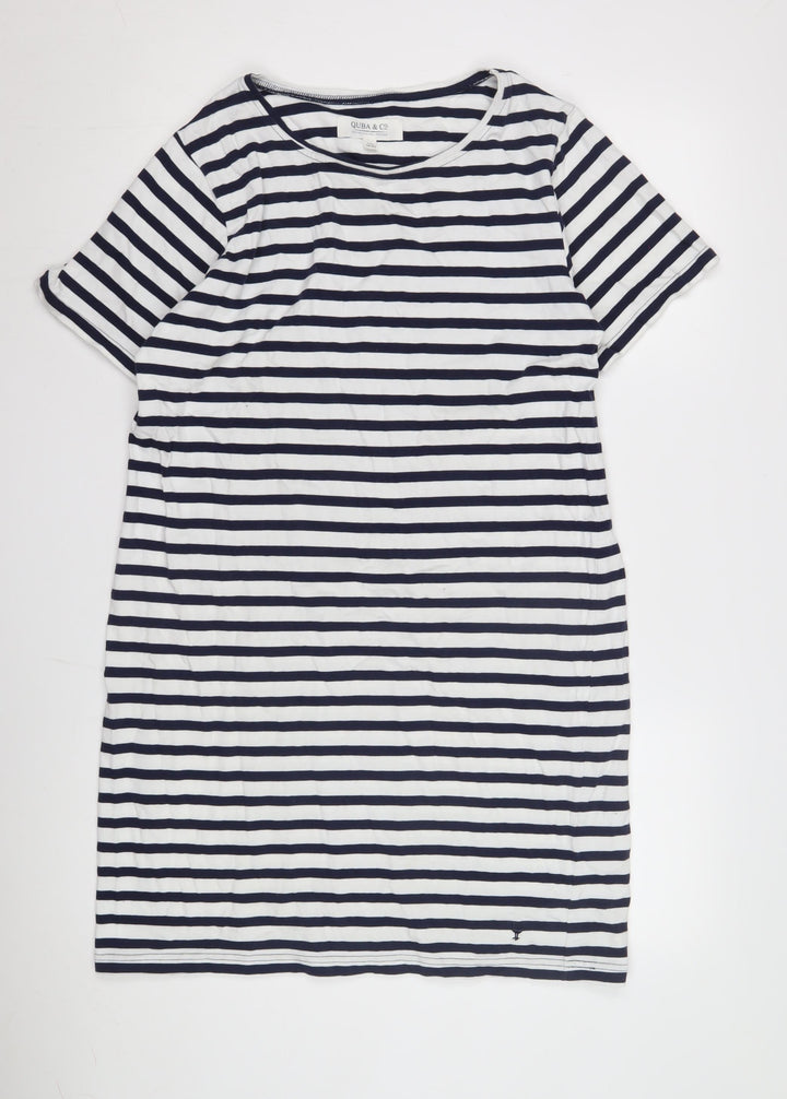 QUBA & Co. Women's Striped T-Shirt Dress Size 14