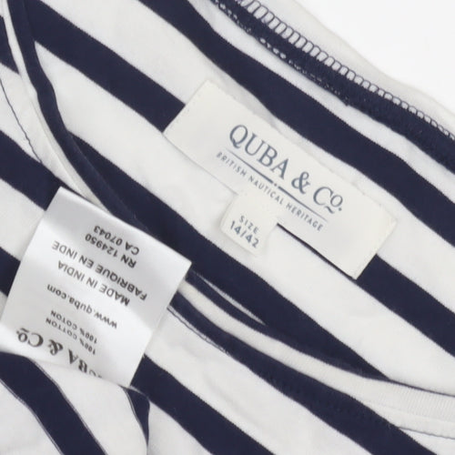 QUBA & Co. Women's Striped T-Shirt Dress Size 14