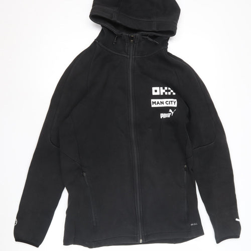Puma Men's Black Full Zip Hoodie L - Sporty Style