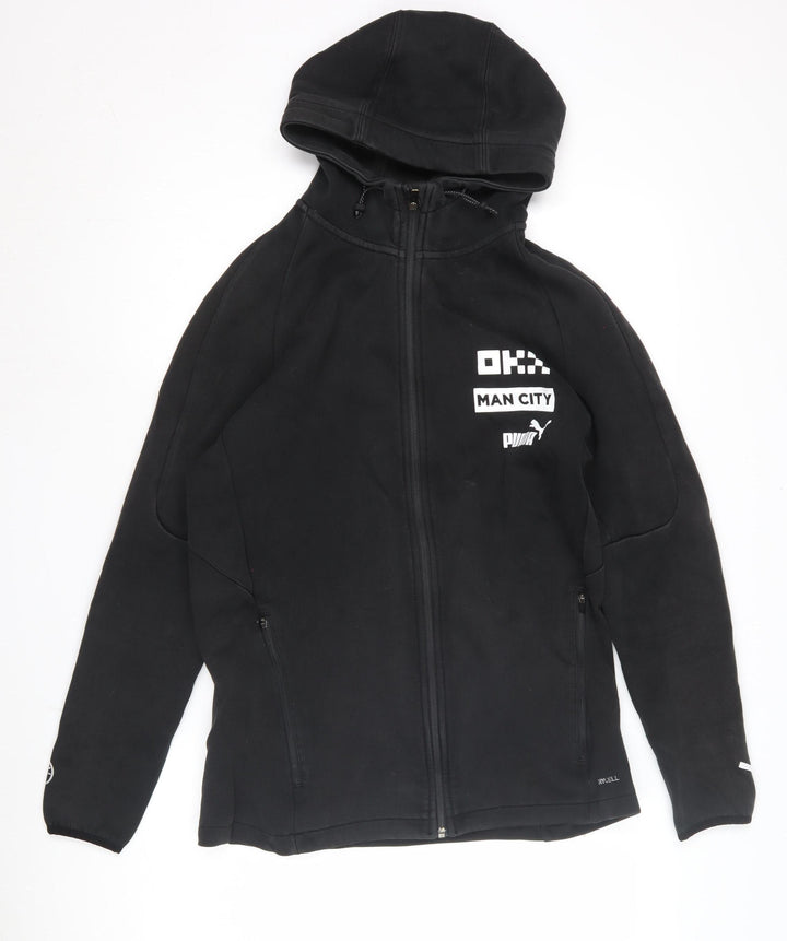 Puma Men's Black Full Zip Hoodie L - Sporty Style