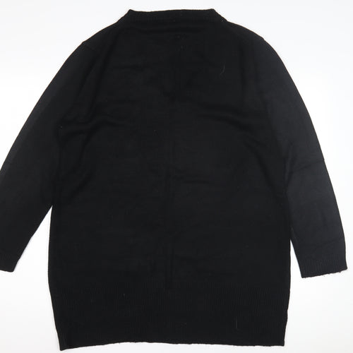 Ethel Austin Women's Black V-Neck Jumper Size 18
