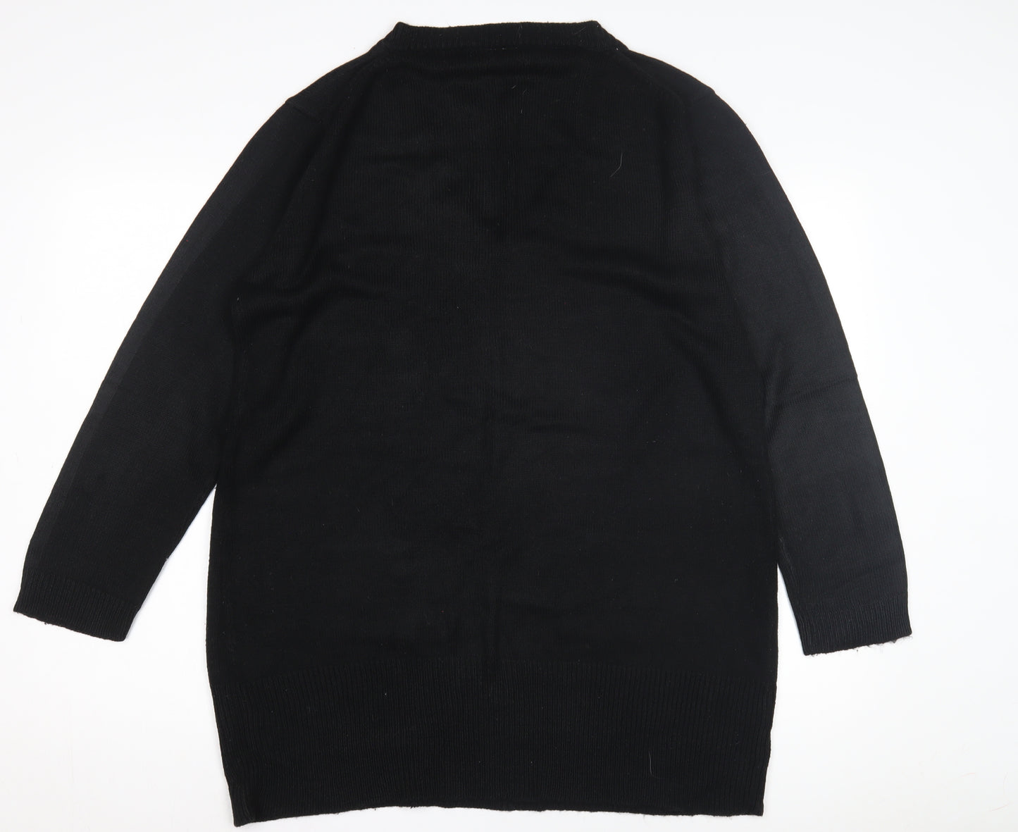 Ethel Austin Women's Black V-Neck Jumper Size 18