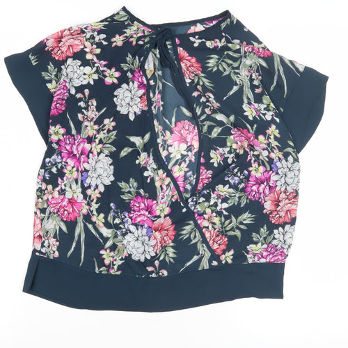 Autograph Women's Multicoloured Wrap Blouse UK 8