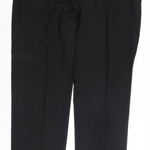 Marks and Spencer Men’s Black Wool Blend Trousers L