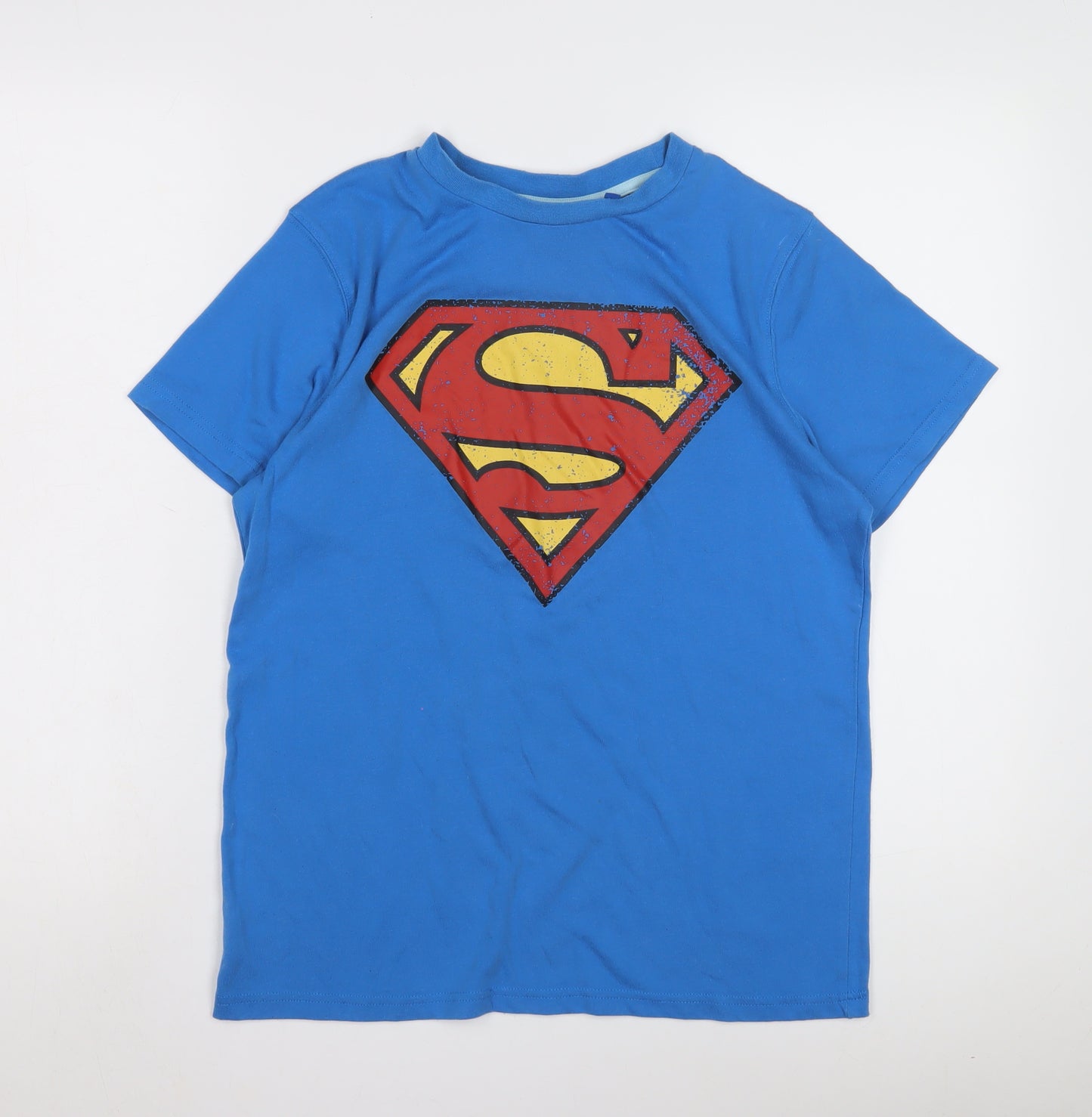 Superman Men's Medium Blue Graphic T-Shirt
