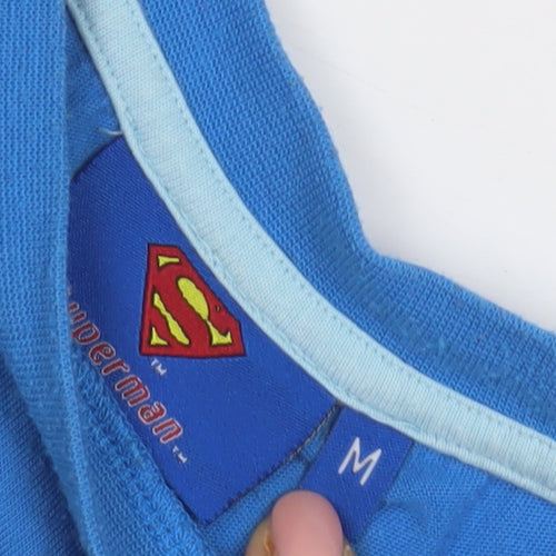 Superman Men's Medium Blue Graphic T-Shirt