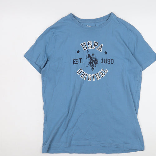 U.S. Polo Assn. Men's Blue Sports T-Shirt, Size 14-15
