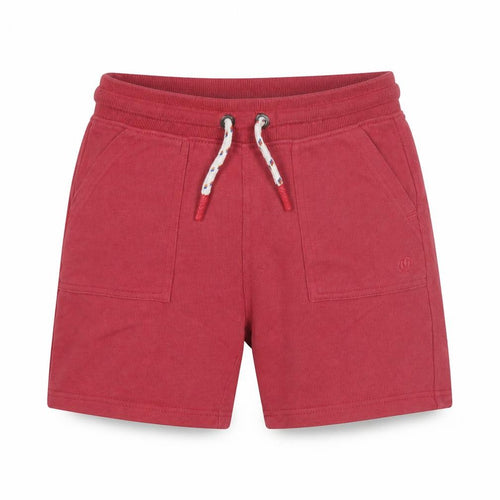 FatFace Girls Red Sweat Shorts 6-7 Years with Drawstring Waist
