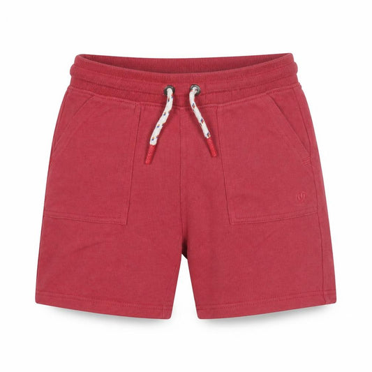 FatFace Girls Red Sweat Shorts 6-7 Years with Drawstring Waist