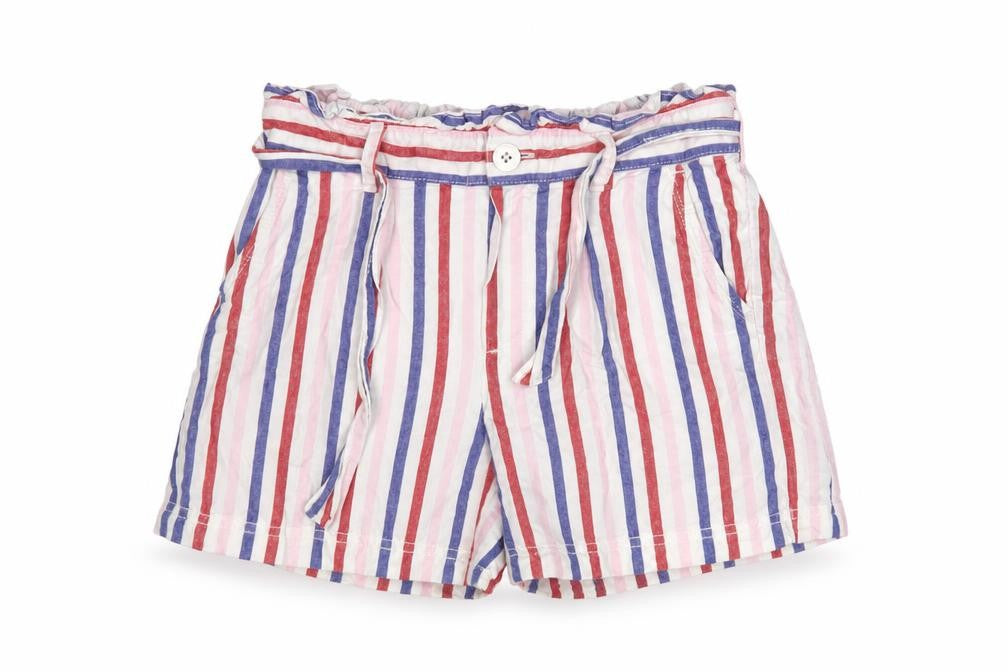 Front view of Gap girls’ multicoloured paperbag shorts m