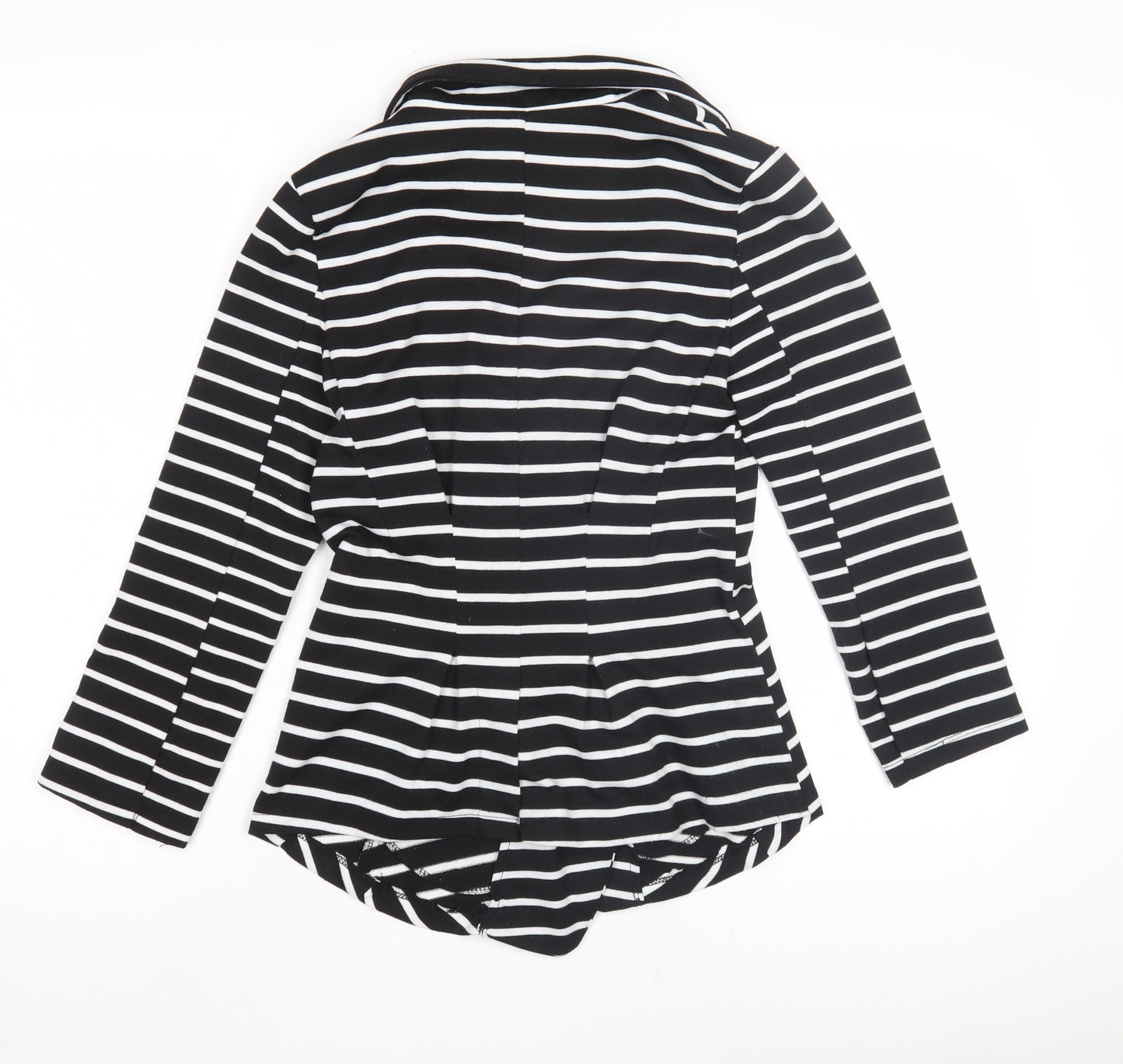 Poetry Women's Black Stripe Blazer, Size S