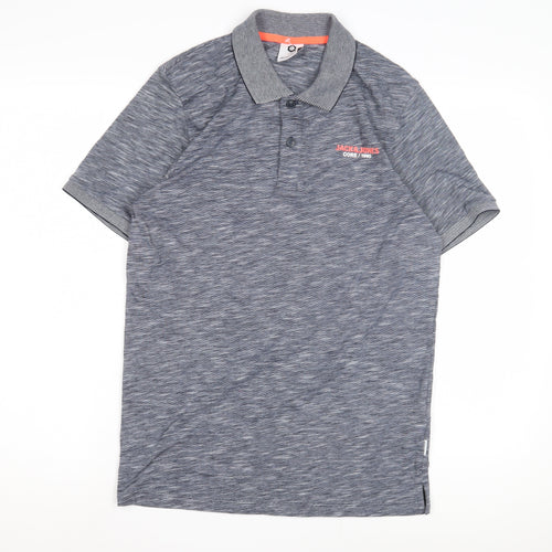 Jack & Jones Men's Grey Polo Shirt Size S