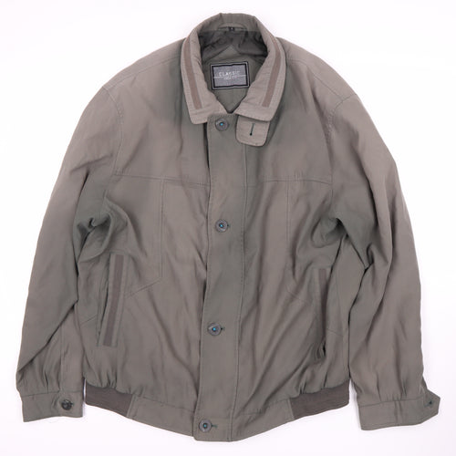 Classic Men's Green Bomber Jacket L