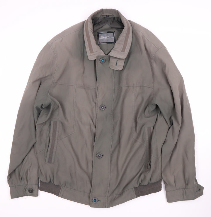 Classic Men's Green Bomber Jacket L