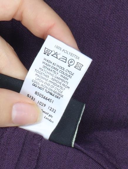 Debenhams Women's Purple Trousers Size 12