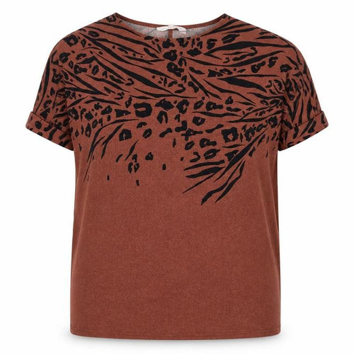 Apricot Women's Brown Animal Print Dress Size 18