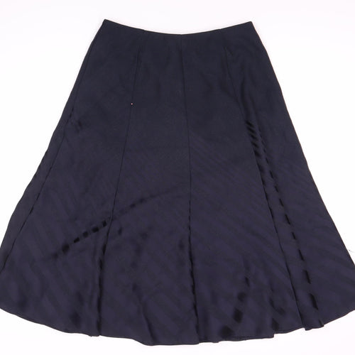 Marks and Spencer Women's Black Midi A-Line Skirt UK 10