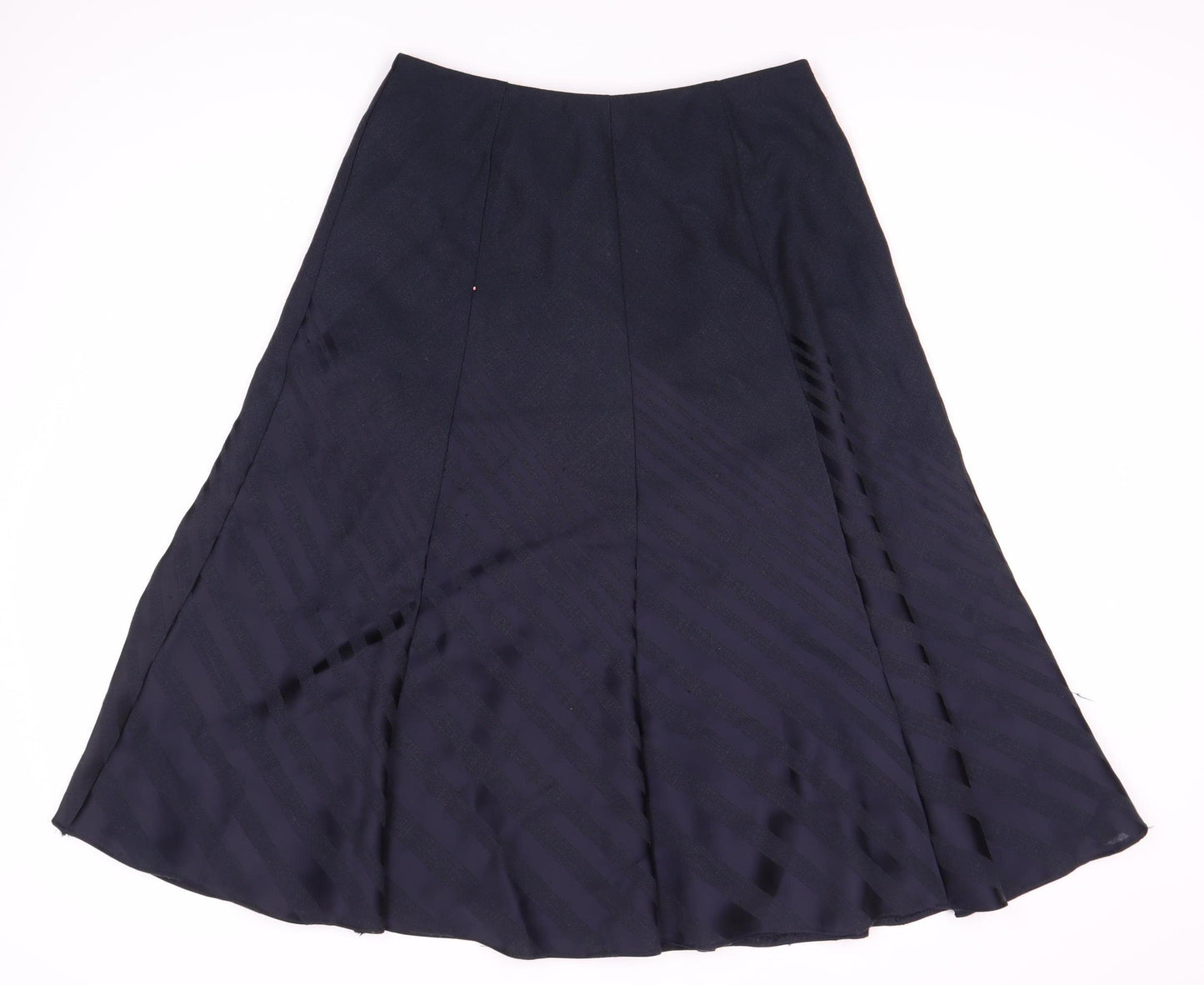 Marks and Spencer Women's Black Midi A-Line Skirt UK 10