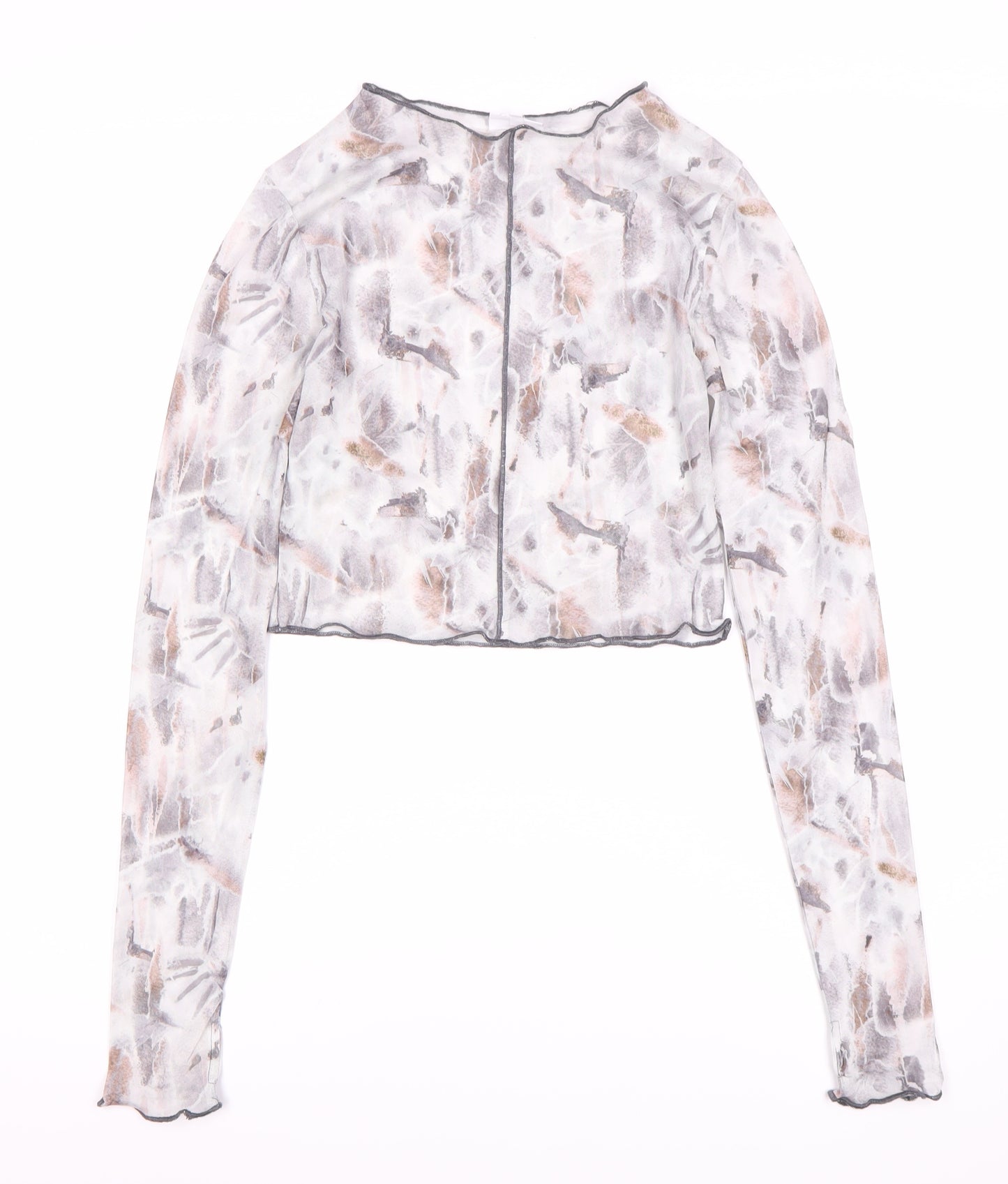 Sisters + Seekers Women's Cropped Mesh Top, Size 8