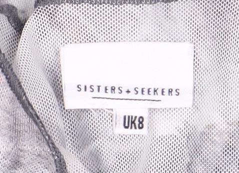 Sisters + Seekers Women's Cropped Mesh Top, Size 8