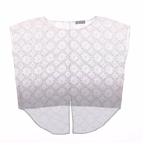 Mint Velvet Grey Floral Lace Women's Blouse Size 10