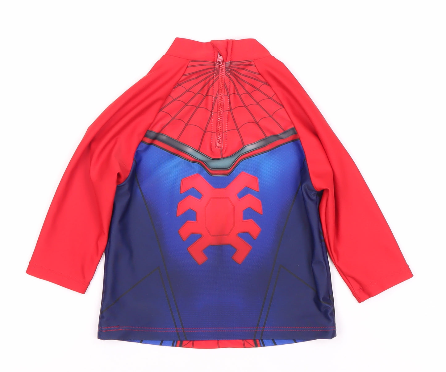 Tesco Spider-Man Rash Guard - Unisex Baby, Red/Blue, 24M