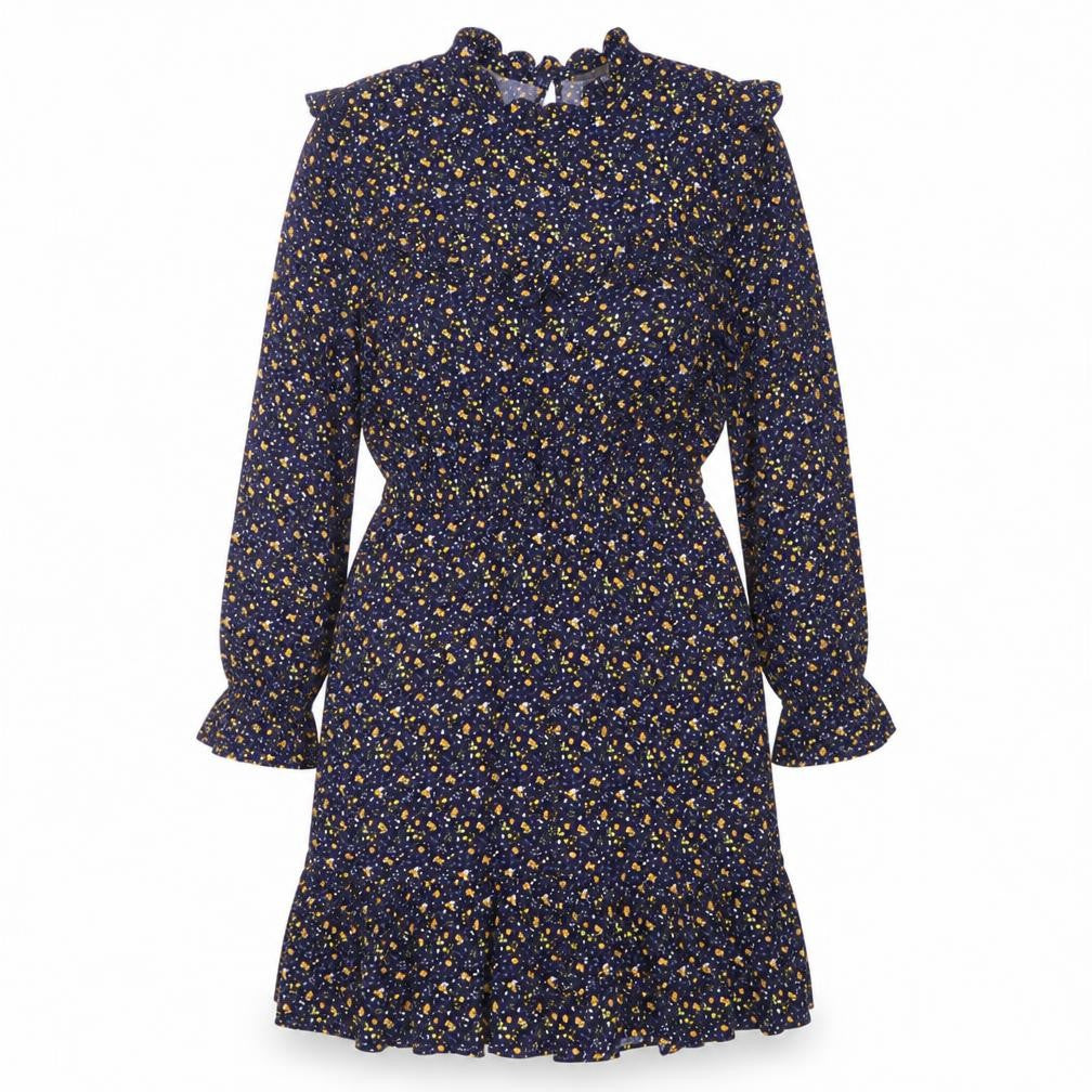 Front view of Oliver Bonas Women's Multicoloured Floral Dress 8