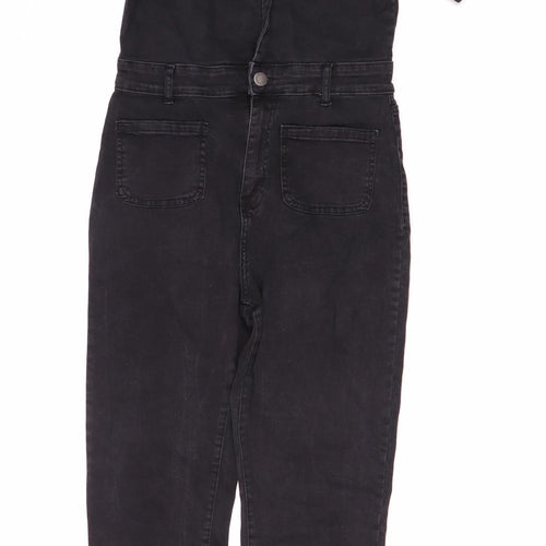 Nasty Gal Women's Black Belted Jumpsuit Size 12