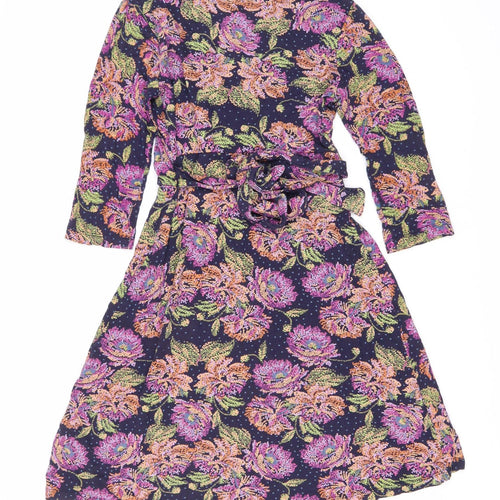 Fat Face Women's Multicoloured Floral Dress Size 8
