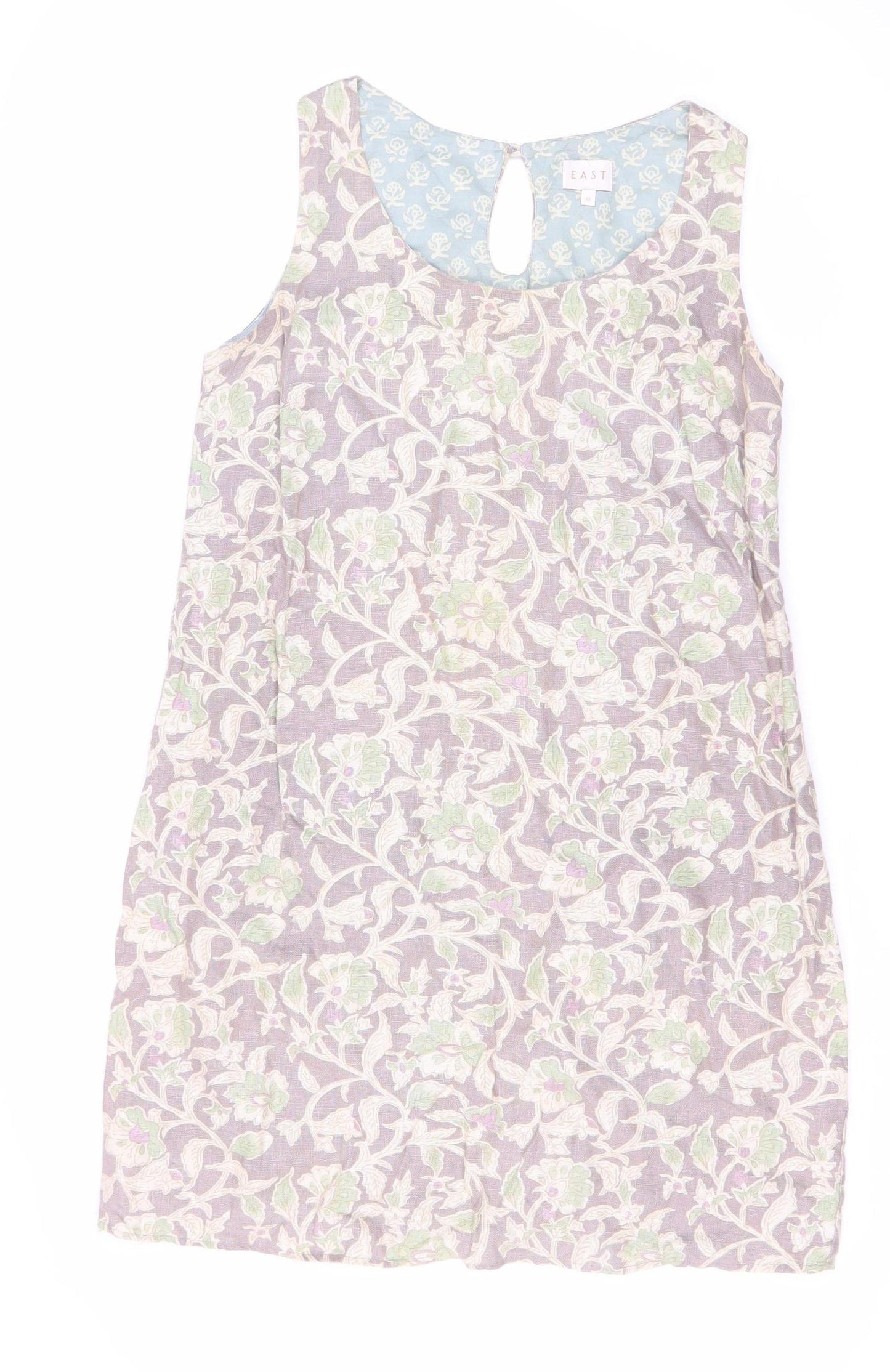 EAST Women's Multicoloured Floral Dress Size 12