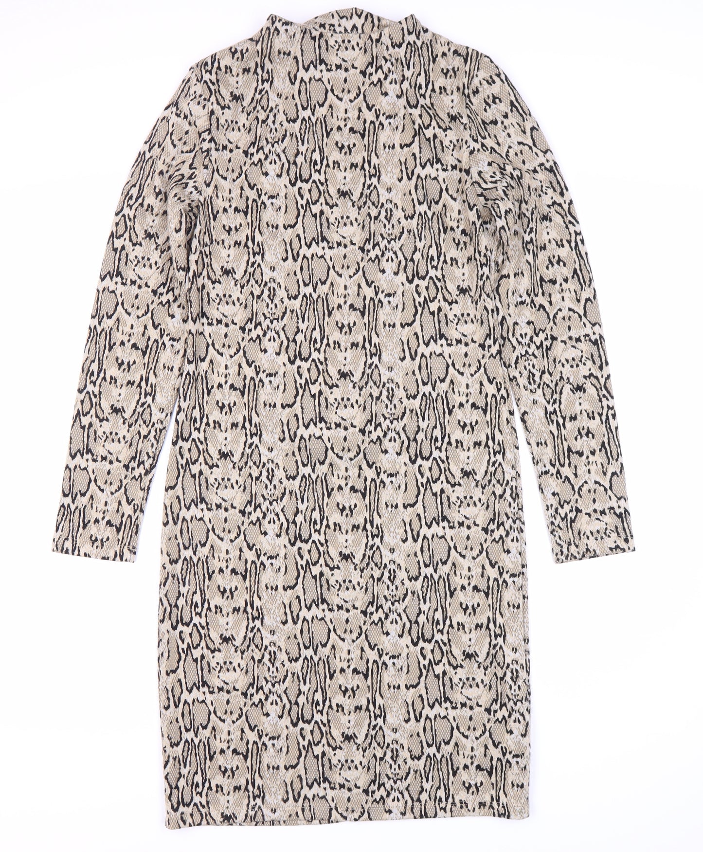 Marks and Spencer Women's Brown Animal Print Dress Size 8