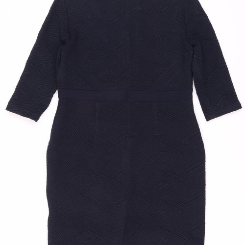 Gerry Weber Women's Blue 3/4 Sleeve Dress Size 14