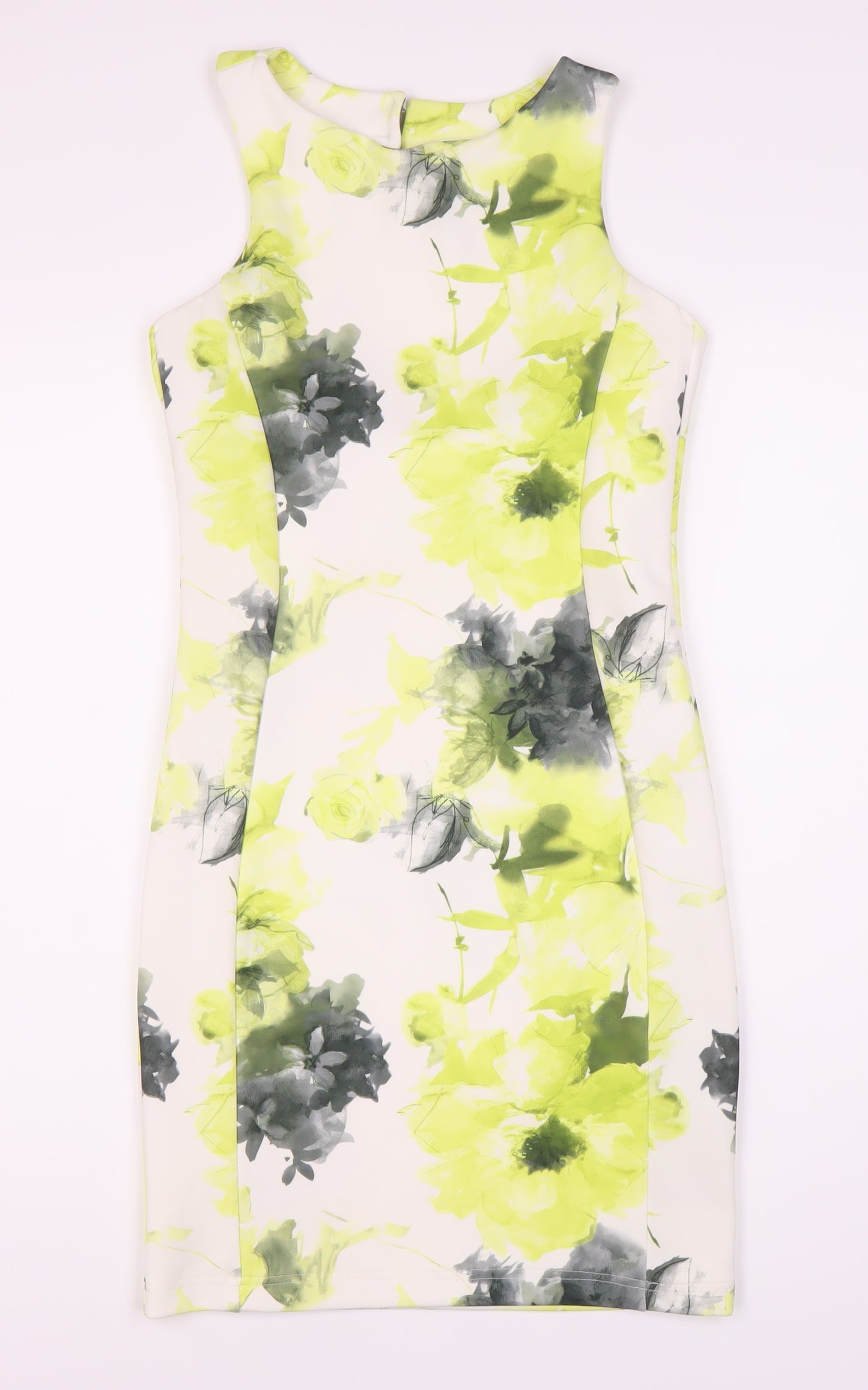 Quiz Women's Multicoloured Floral Bodycon Dress Size 10