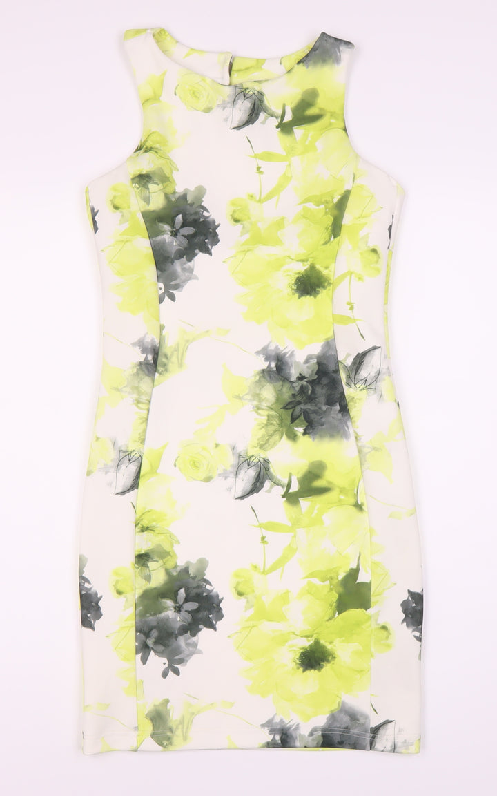 Quiz Women's Multicoloured Floral Bodycon Dress Size 10